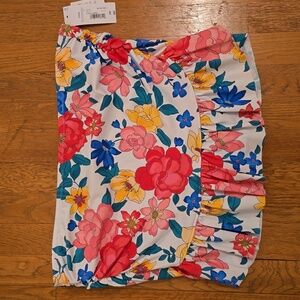 LIZ CLAIBORNE BRAND WOMANS PLUS SIZE PINK FLORAL BATHING SUIT BOTTOM SIZE 20W